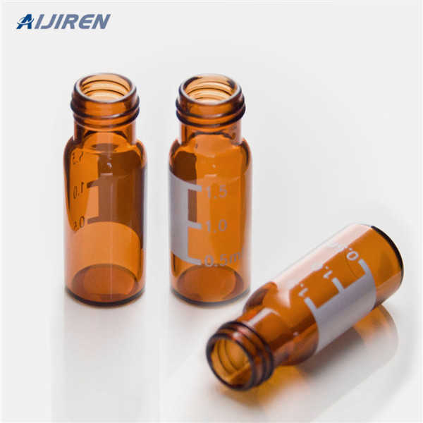 18mm thread gc glass vials with round bottom for analysis instrument for sale